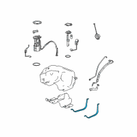 OEM 2008 Pontiac Torrent Mount Strap Diagram - 21991065