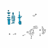 OEM 2007 Honda CR-V Shock Absorber Assembly, Left Front Diagram - 51602-SWA-A05