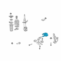 OEM 2008 Honda CR-V Bracket, Right Front Compliance Diagram - 51395-SWA-A02