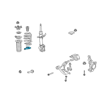 OEM 2007 Honda CR-V Rubber, Right Front Spring Mount (Lower) Diagram - 51684-STK-A02