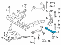 OEM 2022 BMW M8 Gran Coupe WISHBONE, BOTTOM, WITH RUBBER Diagram - 31-10-8-096-242