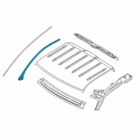 OEM 2009 Ford F-150 Weatherstrip Diagram - 9L3Z-1551222-A