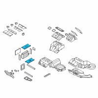 OEM Chevrolet Trailblazer Seal, A/C Evaporator Diagram - 52491781