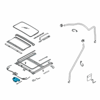 OEM 2005 Kia Spectra5 Motor Assembly-Sunroof Diagram - 816312F200