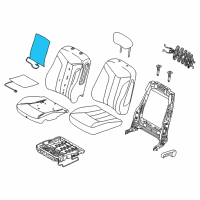 OEM Mercury Seat Back Heater Diagram - AN7Z-14D696-C