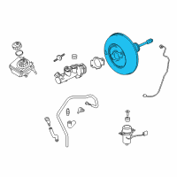 OEM Saturn Astra Power Brake Booster Diagram - 93189714