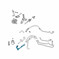 OEM 1999 Acura RL Pipe, Power Steering Combination Diagram - 53730-SZ3-000