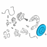 OEM 2021 BMW 840i Gran Coupe Disc Brake Hardware Kit Diagram - 34106887397