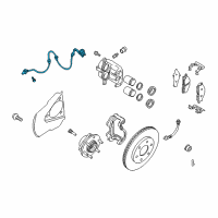 OEM 2009 Nissan Titan Sensor Assembly-Anti SKID, Front RH Diagram - D7910-ZR00B