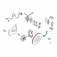 OEM 2015 Nissan Titan Hose Assembly-Brake Front Diagram - 46210-ZV01B
