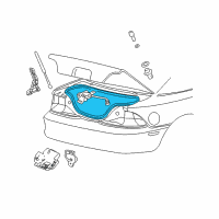 OEM 2006 Ford Mustang Weatherstrip Diagram - 6R3Z-6343720-B