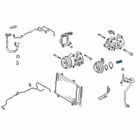 OEM Toyota Camry Clutch & Pulley O-Ring Diagram - 88335-14020