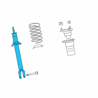 OEM 2009 Lexus LS460 ABSORBER Assembly, Shock Diagram - 48510-80339