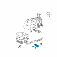 OEM Toyota Land Cruiser Adjuster Switch Diagram - 84922-33100