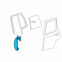 OEM 2008 Chevrolet Trailblazer Window Regulator Diagram - 19331462