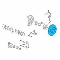 OEM Honda Fit Disk, Front Brake Diagram - 45251-T5R-A02