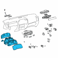 OEM 2004 Lexus GX470 Meter Assy, Combination Diagram - 83800-6E151