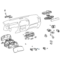 OEM 2003 Lexus GX470 Car Bulbs Diagram - 9001101002