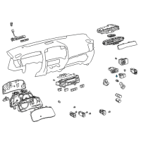 OEM 2007 Lexus GX470 Bulb Diagram - 90011-01016