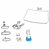 OEM Ram Cover-Mirror Diagram - 6FN76TX7AA