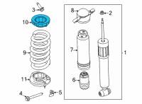 OEM Ford Mustang Mach-E ANTISQUEAK - REAR SPRING Diagram - LJ9Z-5586-A