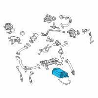 OEM 2021 Lexus GX460 Charcoal Canister Assembly Diagram - 77740-35520