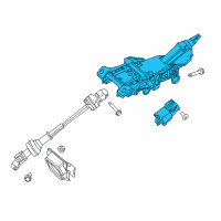 OEM 2016 Ford Police Interceptor Utility Column Assembly Diagram - GB5Z-3C529-G