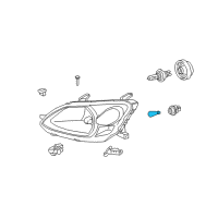 OEM Lexus Bulb Diagram - 00234-1157N