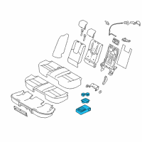 OEM 2010 Mercury Milan Armrest Assembly Diagram - AE5Z-5467112-CA