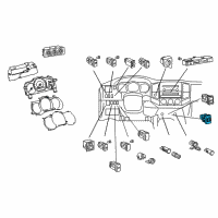 OEM 2016 Toyota Tacoma Seat Heat Switch Diagram - 84751-04011