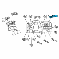 OEM 2006 Toyota Tacoma Hazard Switch Diagram - 84332-04060