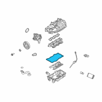 OEM 2005 Mercury Mariner Oil Pan Gasket Kit Diagram - 3W4Z-6710-DA