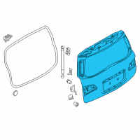 OEM 2021 Infiniti QX80 Door Assy-Back Diagram - K010M-6GWMA