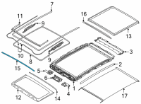 OEM 2019 BMW X3 Seal, Cross-Member Diagram - 54-10-7-493-159