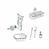 OEM 2010 Pontiac Vibe Front Cover Seal Diagram - 88974434