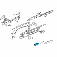 OEM Chevrolet Tahoe Holder Asm-Instrument Panel Cup *Gray Diagram - 15746096