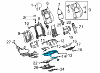 OEM 2022 Cadillac CT4 Seat Cushion Pad Diagram - 84950515