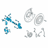 OEM 2021 Hyundai Venue Brake Assembly-RR Wheel, LH Diagram - 58210-K2300