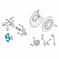 OEM 2022 Hyundai Venue Rear Disc Brake Pad Kit Diagram - 58302-K2A30