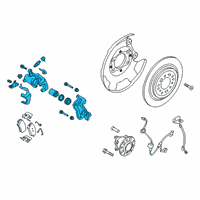 OEM 2021 Hyundai Venue CALIPER Kit-RR Brake, LH Diagram - 58310-K2A30
