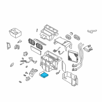 OEM Nissan Altima Evaporator Assy-Cooler Diagram - 27280-8J000