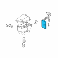 OEM Lexus LS430 Engine Control Computer Diagram - 89661-50872