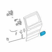 OEM 1997 Oldsmobile Silhouette Handle, Outside Diagram - 10322225