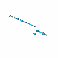 OEM 2003 Hyundai Tiburon Shaft Assembly-Drive, LH Diagram - 49501-2D513