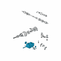OEM 2004 Honda Element Carrier Sub-Assembly, Rear Differential Diagram - 41010-P6R-345
