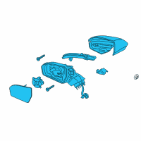 OEM 2017 Lincoln MKC Mirror Assembly Diagram - EJ7Z-17683-CBPTM