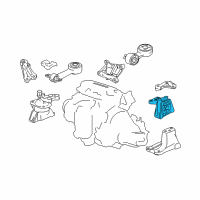 OEM 2010 Honda Civic Rubber Assy., Transmission Mounting Diagram - 50850-SNE-A01