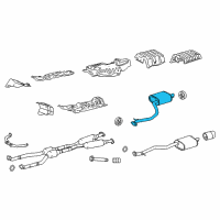OEM 2014 Lexus IS250 Exhaust Tail Pipe Assembly Diagram - 17430-31D00