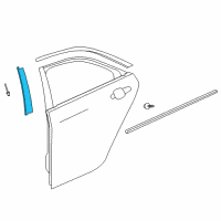 OEM 2021 Cadillac CT4 Black Out Tape Diagram - 23337319