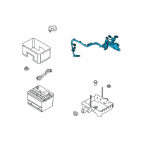 OEM Ford Positive Cable Diagram - GA8Z-14300-F